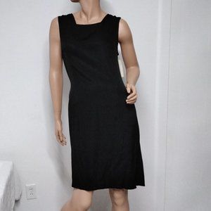 Chiasso black formal dress size 16 NEW Sleeveless Made in USA 008
